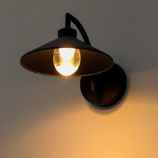 WONHA DS Sophila 無閃爍壁燈 LED10W, 黑色, 燈泡色