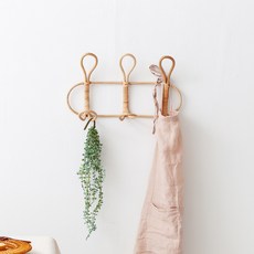 esopoom Fork 藤編掛鉤掛架 04890A B, 自然風