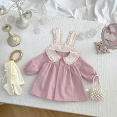 STARDOOR 女童款可愛兔子耳朵蕾絲洋裝