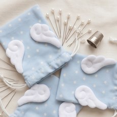 韓國 GNY 可愛星光翅膀束口袋