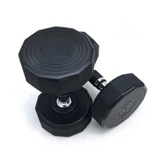 POWER HEALTH 12角聚氨酯啞鈴 黑色 2入, 8kg