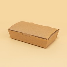 제이팩토리 일회용 종이도시락 1호 크라프트, 50개, 1개입
