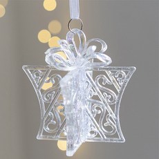 Homeflow 透明極光色聖誕樹裝飾禮物盒, 極光透明, 1個