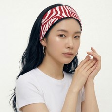 Dotif 斑馬紋寬版髮帶 D264-0358 4入