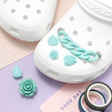 Bidangil 玫瑰鏈條鞋飾配件 6入