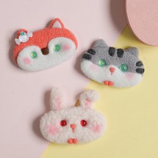 All-rounder髮夾胸針毛氈材料包 B, 1個, 混合色B