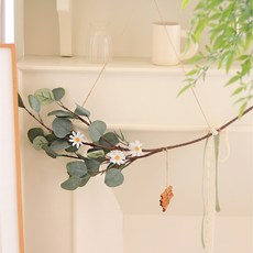 ScentBasket 自然花環掛飾 懸掛尤加利掛飾 40cm, 混合色