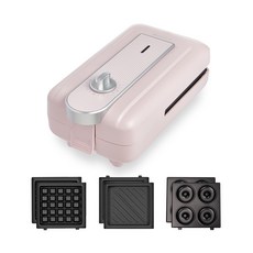 KOSELIG 3合1定時鬆餅機, WM-950C (粉色)