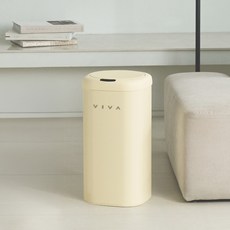 VISVIVA D.Edge 感應垃圾桶 27L, 黃色