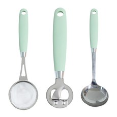 GENIAL I款過濾器 L號+開瓶器+湯勺 M號, 1套, 綠色