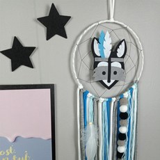 제이씨피 인디언 폭스 드림캐쳐, 블루 + 그레이 + 화이트