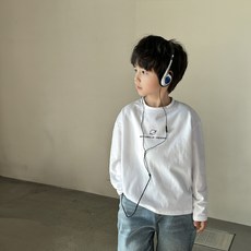 하라로이 아동용 스페이스 긴팔 티셔츠