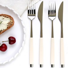 西式餐具組, 銀霜, 1套, 叉子 2p + 刀子 2p