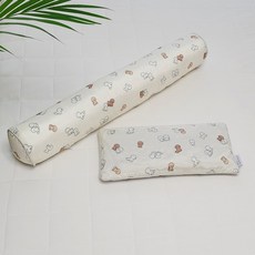 아띠블랑 인견 베개 + 아기 바디필로우 세트, 퍼피