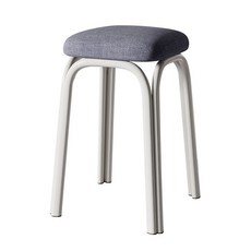 비올레따젬마 컬러풀 플라스틱 보조 스툴 29 x 33 x 48 cm, 그레이 소프트, 1개