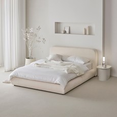 퍼니코 빈 아쿠아텍스 베드 프레임 단품 방문설치, 소프트 아이보리