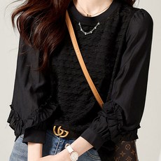 LUNA GIRL 卡斯波荷葉邊襯衫