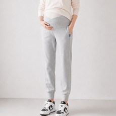 I CAN SIMPLE 包覆腹部交叉帶孕婦束口褲