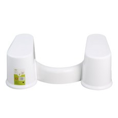 橙健分體式防滑馬桶多功能腳踏椅 可拆卸伸縮設計 A031, 白色