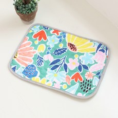 데이소이 고양이 심플 큐티 사계절 방석 매트, 01 플라워, 1개