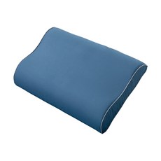 Rubber Tree 天然乳膠 人體工學枕頭, 柔滑的海軍, 1個