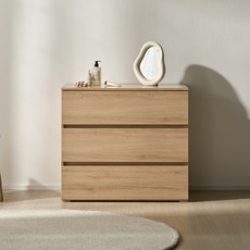 베이지메이트 리네아 서랍장 3단 3칸 800 방문설치, 오크, 3개