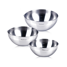 QUEEN SENSE 不鏽鋼攪拌碗 3入, 單色