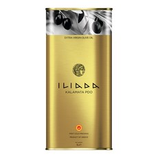 Iliada 卡拉馬塔特級初榨橄欖油 鐵罐, 5L, 1個