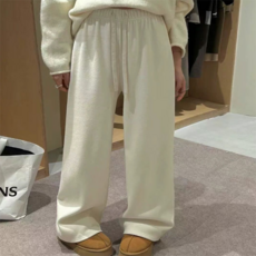 PEONIST 女性刷毛內裡寬版運動褲