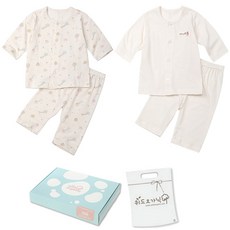 withorganic Baby Rabbit Year Summer Moon Rabbit 嬰兒禮品內衣 2 件套