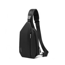 TINYAT bropic 反光拉鍊單肩包, 黑色的