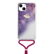 유스픽 24K 금 앤 크롬 달빛별빛 넥클릭스 목걸이 휴대폰 케이스