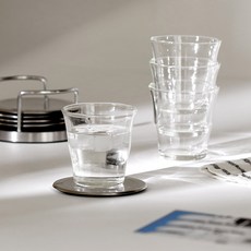 이우아여사 트리플웨이브 내열유리컵 200ml, 4개