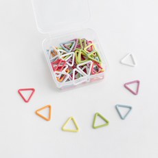 Yarna 三角記號圈 50入 + 塑膠盒組