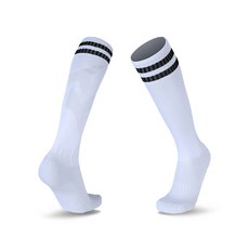 Yogojogo 冰球襪 雙腳穿著 L, 01 白黑邊, 1套