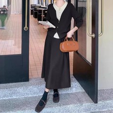 ATTERLIC 典雅針織外套 + 針織裙套裝 10972