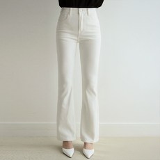 시크폭스 여성용 위트니 코튼 부츠컷 팬츠 롱기장