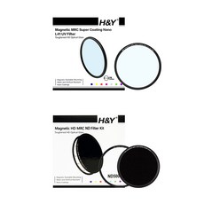 에이치앤와이 마그네틱 장노출 HD MRC Nano L41 + IR ND500 77mm 필터 세트, L41 UV + IR ND500 Kit (77mm)