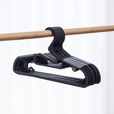 EZLIVING 防滑衣架, 50個, 黑色