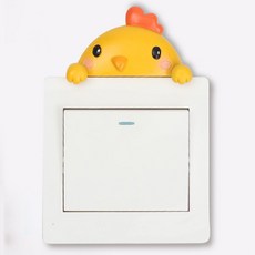 Quardi 動物開關蓋貼紙, 雞