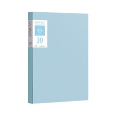 서류정리 A4 클리어파일 30매, 블루, 1개
