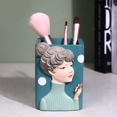 少女化妝刷筒, 珊瑚綠, 1個