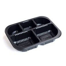 JH 일회용 실링용기 19153-5A 블랙, 1개입, 900개