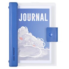 Bfancy 散葉透明活頁夾有線筆記本 B5, 1個, 藍色