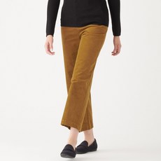 무인양품 여성용 스트레치 코듀로이 이지 와이드 팬츠 W9AE237