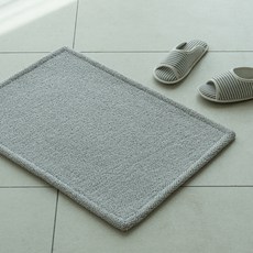 inroom 柔軟冰絲可水洗廚房地墊, 冷灰色