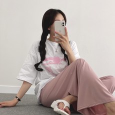 위드후이린 여성용 찰랑쿨 냉장고 밴딩 팬츠