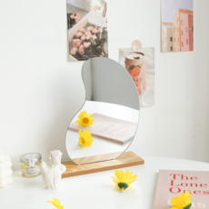 The Flow Commerce Modeplus 裝飾空間造型木底壓克力鏡 纖薄曲線, 混合色