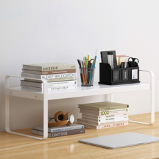 D&O 書桌 廚房 縫隙 收納用 小型層架 1層, 白色