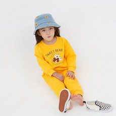 KIDSCREW 兒童刷毛Easy Bear上衣褲子套裝